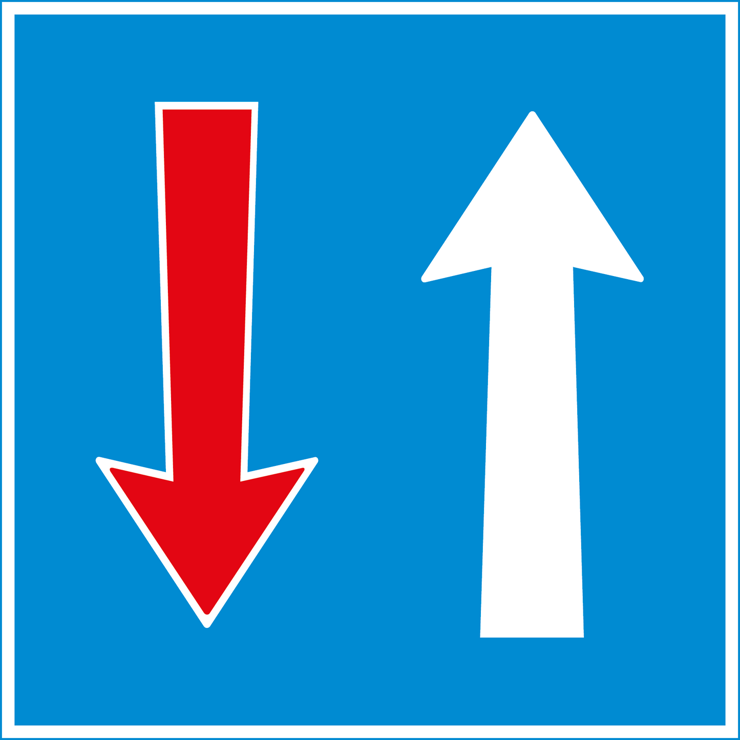 Vortrittssignal 3.10 Vortritt vor dem Gegenverkehr 50cm HIP/R2