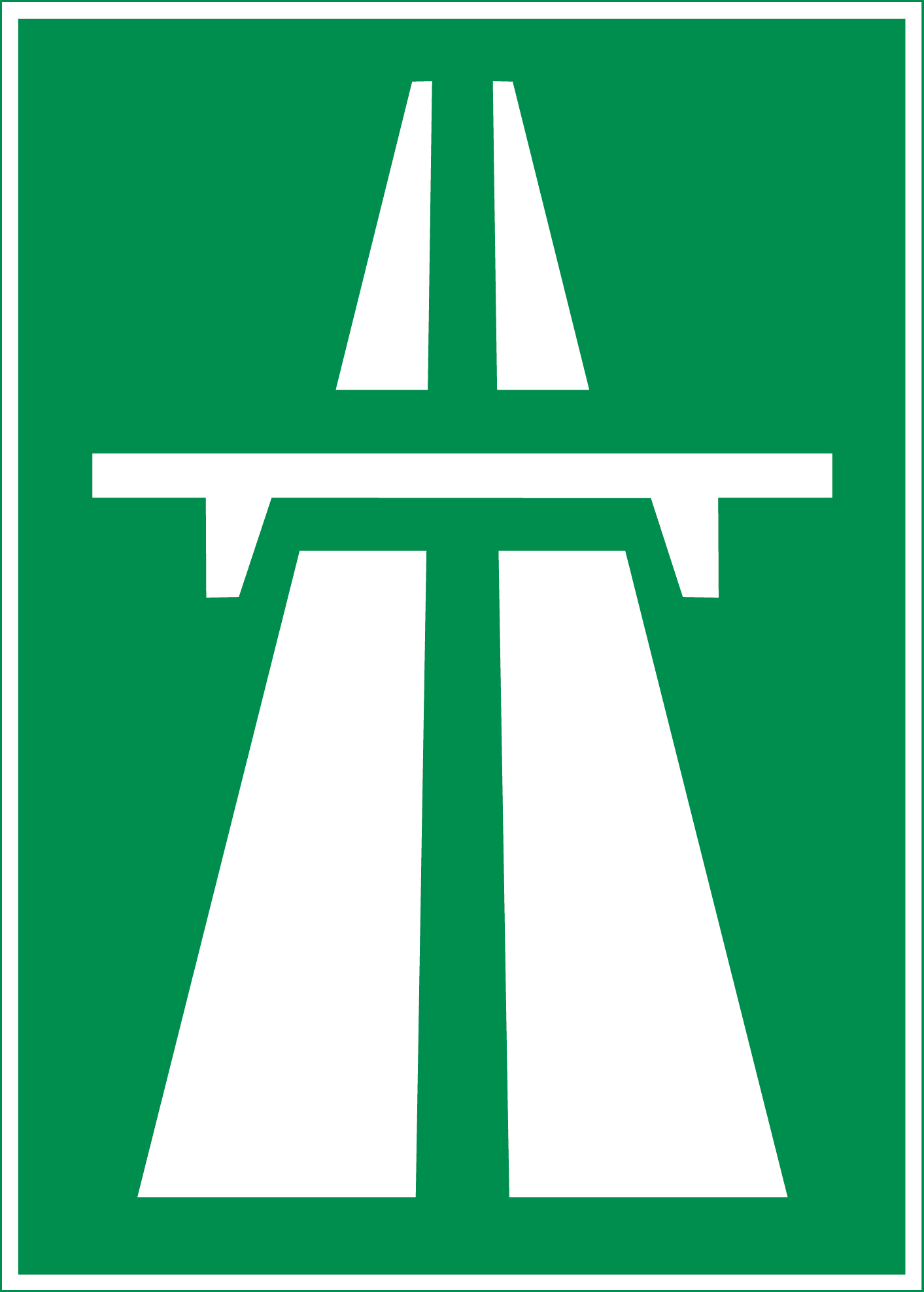 Hinweissignal 4.01 Autobahn 50/70cm HIP/R2
