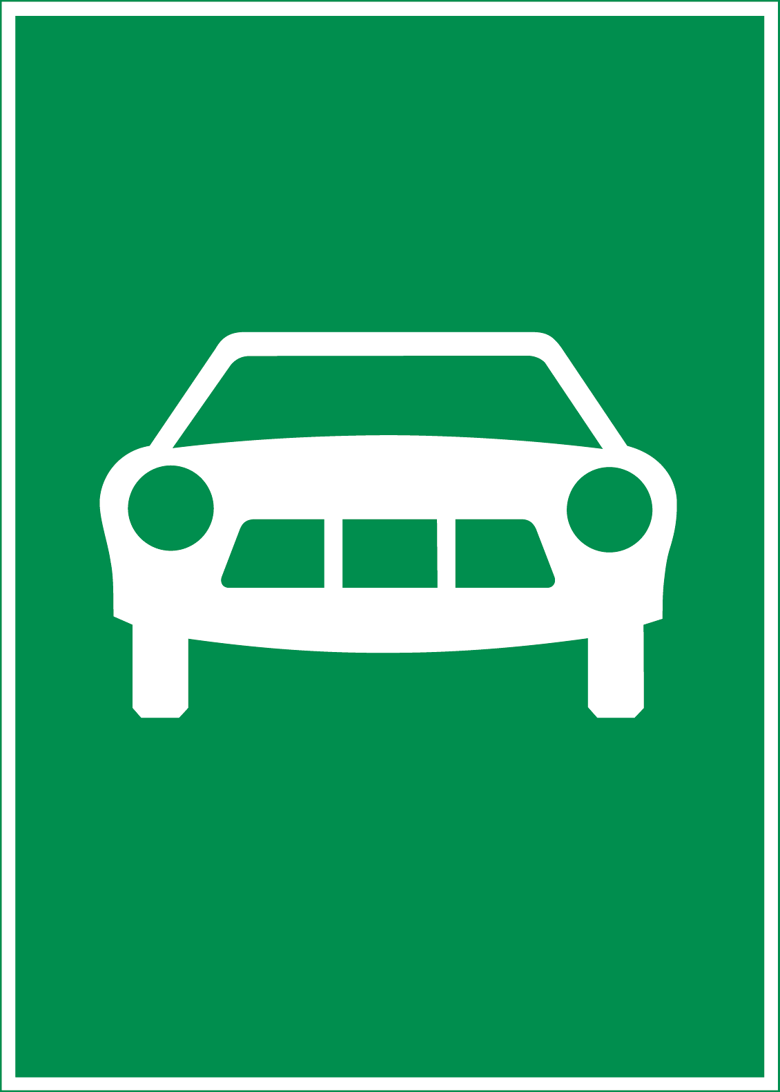 Hinweissignal 4.03 Autostrasse 50/70cm HIP/R2