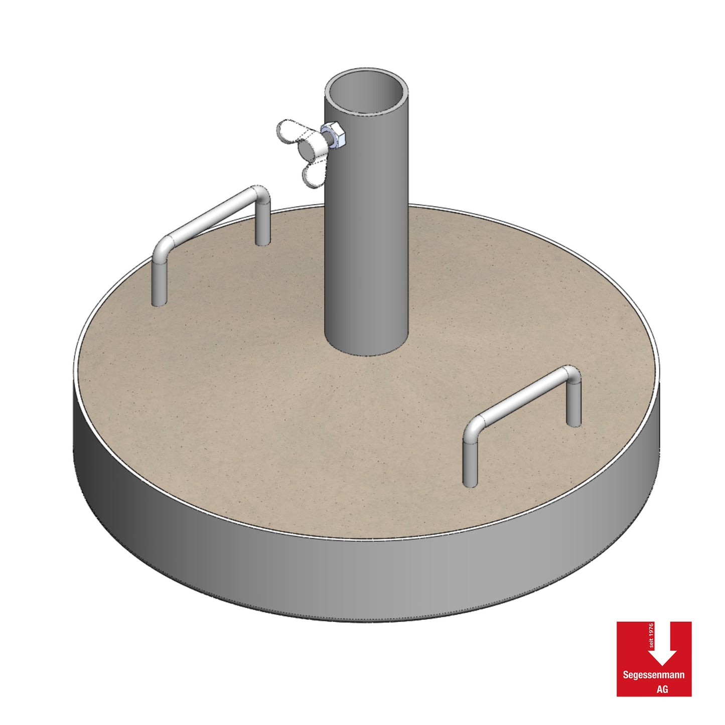 Betonsockel mit 2 Handgriffen