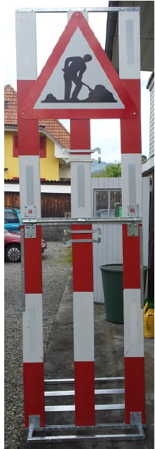 Vorsignalständer-klappbar