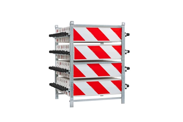 Transport und Lagergetsell für Leitbaken