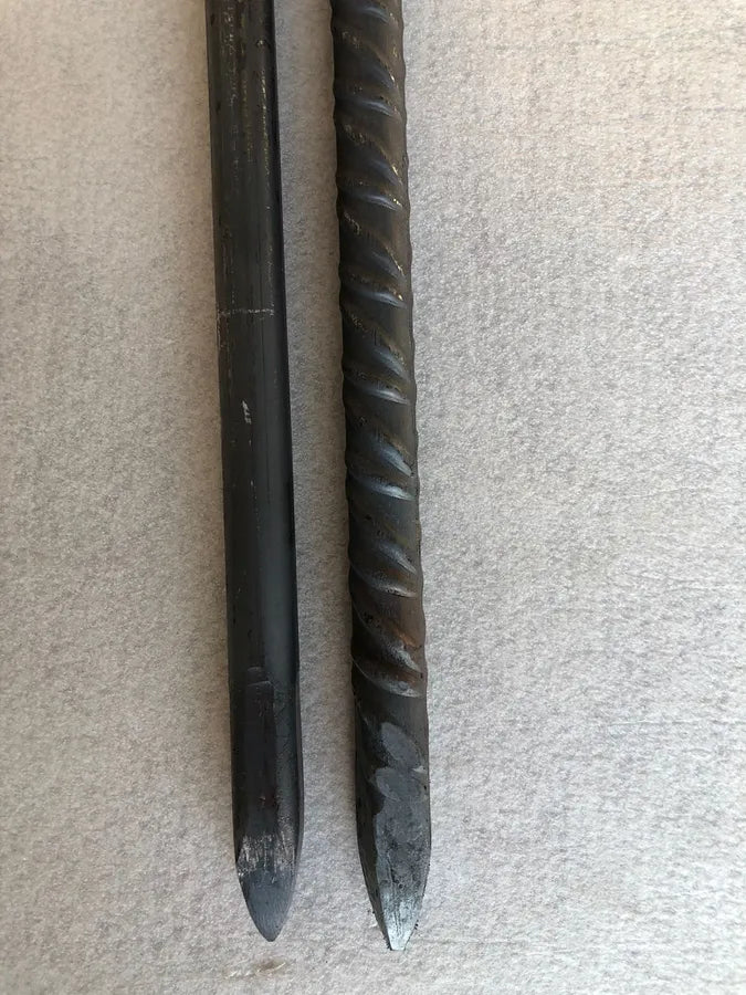 Absteckeisen aus Rundstahl (4-Kant)