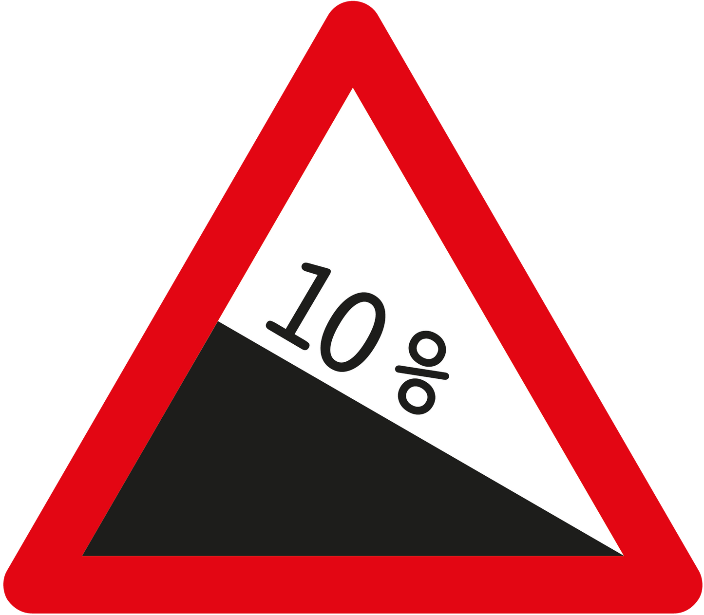 Gefahrensignal 1.10 gefährliches Gefälle 90cm HIP/R2