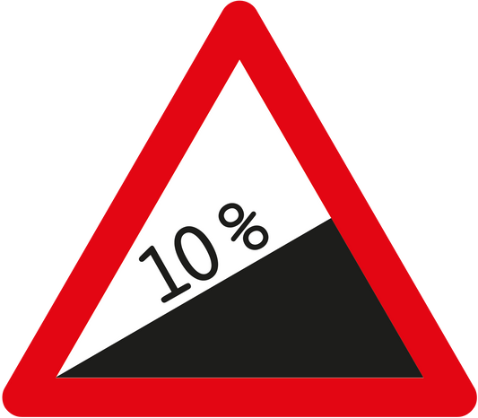Gefahrensignal 1.11 starke Steigung 60cm HIP/R2