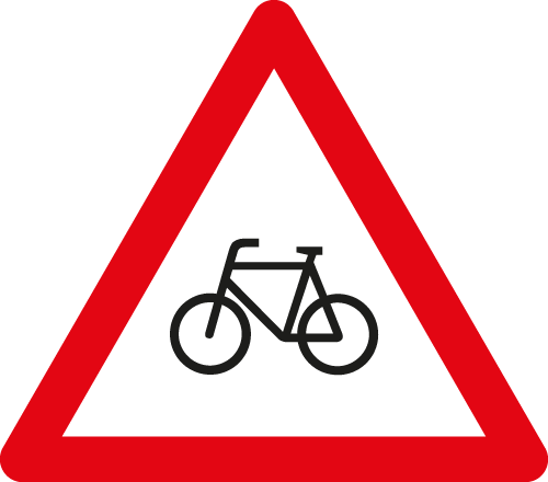 Gefahrensignal 1.32 Radfahrer 90cm HIP/R2