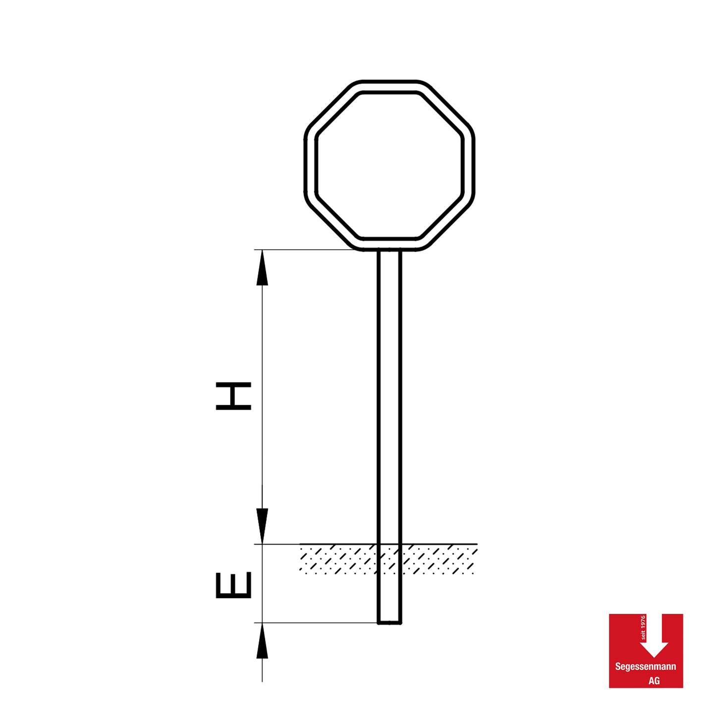 Signalträger für STOP - Signale