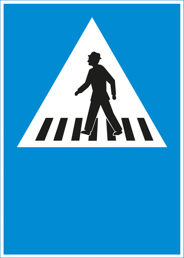 Hinweissignal 4.11a Standort Fussgängerstreifen laufend HIP/R2