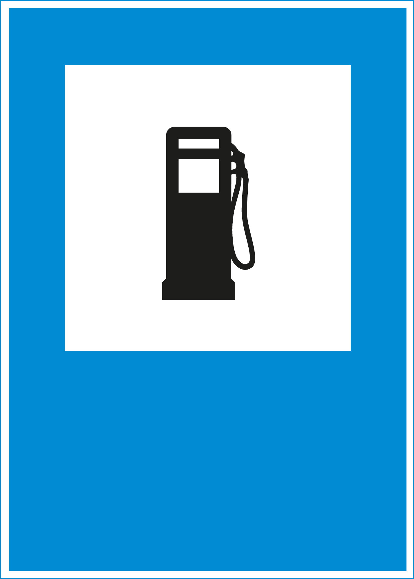 Hinweissignal 4.84 Tankstelle 50/70cm HIP/R2