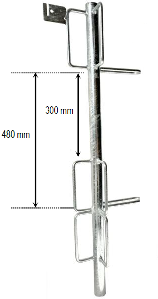 Ecklattenständer mit 6 Halter oder 8 Halter