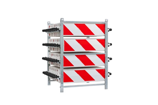 Transport und Lagergetsell für Leitbaken