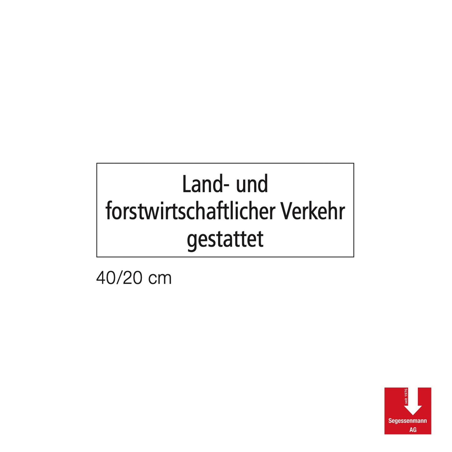 Zusatztafeln mit Standardtext