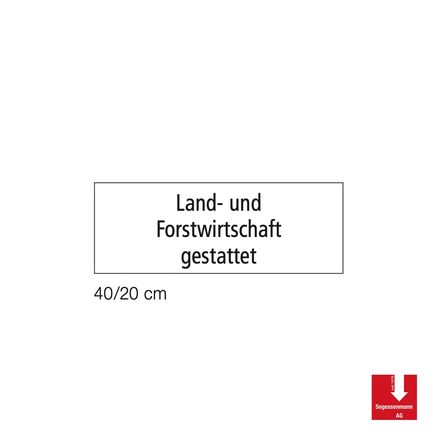 Zusatztafeln mit Standardtext